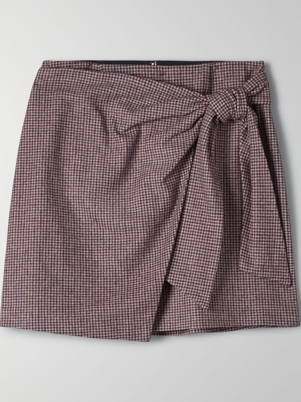 NWOT Aritzia Wrap Front Plaid Skirt in 00